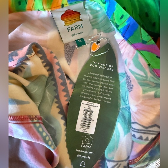 Farm Rio Mix Scarfs Summer Wrap Skirt - Picture 4 of 4